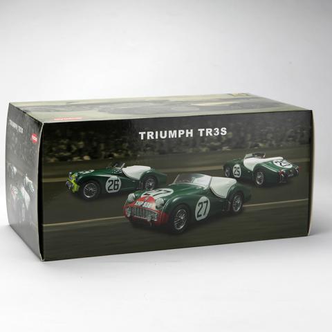 京商 1:18 凯旋Triumph TR3S 合金仿真静态汽车模型 1959年勒芒 26号车
