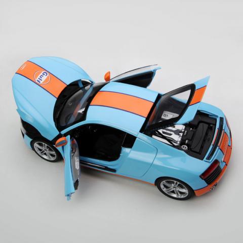 京商 1：18 奥迪R8 GT 合金仿真静态汽车模型 蓝色
