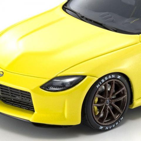 预售 京商 1/43 日产 合金模型汽车模型 新款 黄色 不可开门