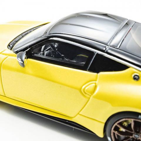 预售 京商 1/43 日产 合金模型汽车模型 新款 黄色 不可开门