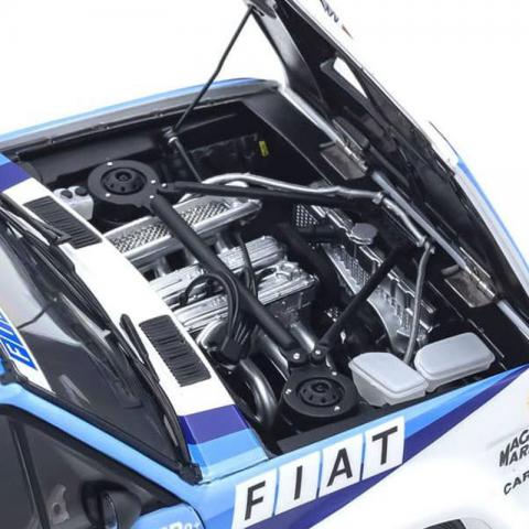 京商1/18 Fiat菲亚特131 Abalt Rally1980 Portugal# 5拉力赛模型