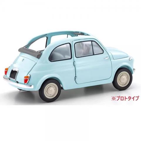 京商 1/18 菲亚特 Fiat Nuova 500 合金汽车模型 可开门 蓝色
