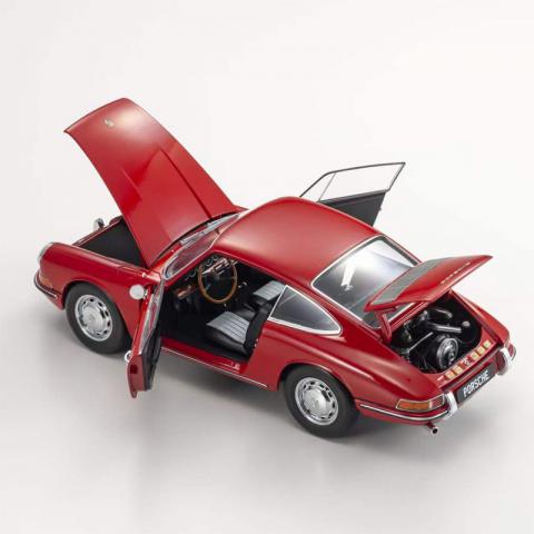 KYOSHO京商 1/18 保时捷 Porshe 911(901) 1964 红色合金汽车模型